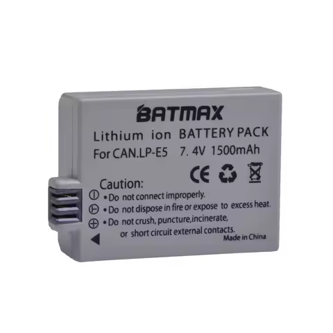 1Pcs 1500mAh 7.4V LP-E5 LPE5 LP E5 Camera Battery for Canon EOS 450D 500D 1000D Kiss X3 Kiss F Rebel