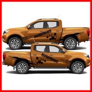 สติ๊กเกอร์แต่งข้างNissan Navara  ชุดแต่งนิสสันนาวาร่า สติ๊กเกอร์ซิ่ง สติ๊กเกอร์ติดรถ sticker(สอบถามเ