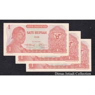 vn3 Uang Kuno 1 Rupiah 1968 Sudirman