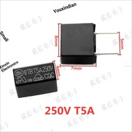 392 Square Fuse 250V Slow Break T5A Copper Leg Charger LCD TV Fuse 250V5A