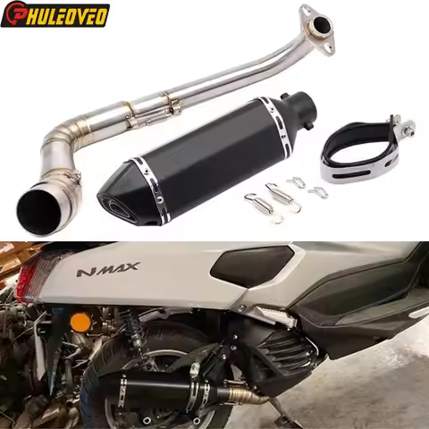 For Yamaha NMAX125 Nmax155 2015-2019 Motorcycle Exhaust Full System Header Exhaust Escape Moto Muffl