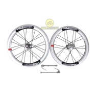 Raze Pro 20 Inch 406 Disc Brake Silver Happy Cycling Wheelset