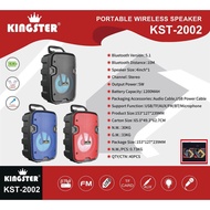 ☸✚✈Kingster KST-2002 Portable Speaker 4" + Kingster Microphone Phone Stand, Bluetooth Speaker