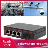 apill Yunseity Industrial Ethernet Switch  4 Port 10 100M Gigabit SFP Optical with Auto Negotiation 