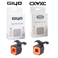 GIYO Bicycle Smart Brake Tail Light CXWXC USB Charging Glare Tail Light Warning Light Mountain Bike Road Bike Bicycle Accessories