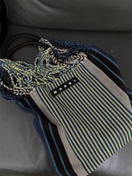 MARNI MARKET 編織tote bag