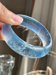 天然海藍寶輪胎手鐲    圈口 55.5mm