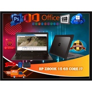 HP ZBook 15 G3 CORE  i7-6th GEN/16GB RAM/256SSD/AMD FirePro™ W5170M 2GB DDR5/WINDOW 11 PRO/1 YEARS W