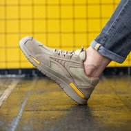 ♞LUOXIWE Safety Shoes for Men Caterpillar Steel Toe Anti-smashing And Anti-piercing Work Shoe