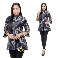 Promo Blues Ziper Depan Wanita Model Terbaru Terlaris M L XL XXL // Bayar Dirumah // Batik Blues // 