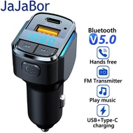 【New-store】 Jajabor Blue Wireless Bluetooth 5.0 Handsfree Audio Usb Type C Fast Charge U Disk Car Mp3 Player