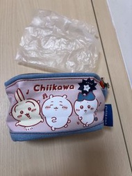 全新Chiikawa牛仔丹寧布牛仔布筆袋化妝袋