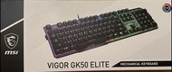 MSI 全新 Vigor GK50 ELITE 青軸機械鍵盤