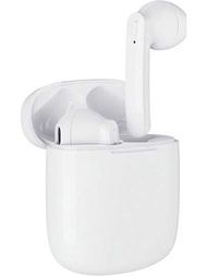 無綫耳塞與藍牙耳塞兼容，電池壽命為 43 小時耳塞內置麥克風，帶藍牙 5.3 優質音質輕量級 IPX6 防水無綫耳機適合運動和工作，白色