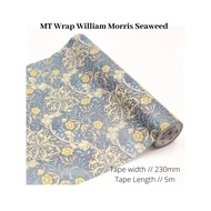 MT Wrap William Morris Arbutus, Seaweed Wrapping Paper Or Gift Wrapper  230mm,  5m