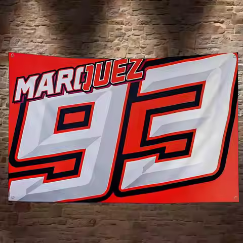 M-Marquez M-Marc 93 Banner Art Printing Japanese Wall Flag Anime Wall Hanging Home Decor
