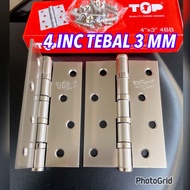 Promo Sale Engsel 5 inc Stainless Tebal Kodai KODAI TOP/ engsel pintu berat 5 inc Harga promo engsel 5 inch stainless tebal engsel pintu 5 inch engsel 5 inc stanlis sangat tebal pintu jendela