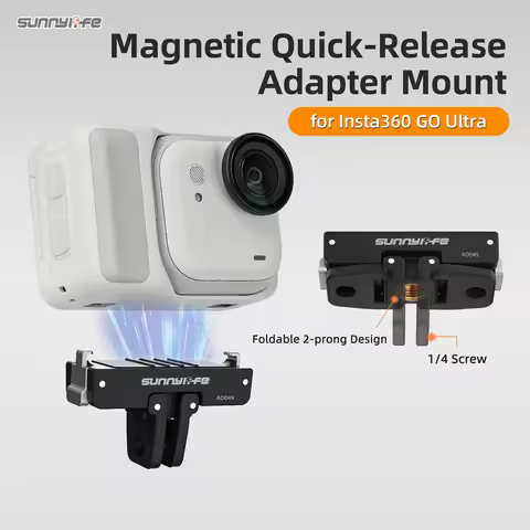 Magnetic Quick Release Mount for Insta360 Go Ultra Extension Mount Adapter Holder Bracket for Insta 
