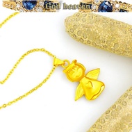 916gold Angel Pendant 916gold Necklace Female salehot