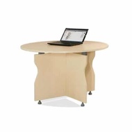 Meeting table round table with wooden legs Tundo NT 190 BH10CG 100 x 100 x 74 cm