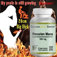 CALIFORNIA GOLD XEMENRY - Peruvian Maca 500 mg - เพิ่มพลังงาน ความอดทน และความแข็งแกร่ง - อาหารเสริม