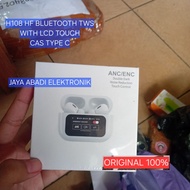 H108 HF BLUETOOTH ORI 100% TWSWITH LCD TOUCH CAS TYPE C HEADPHONE SPORT OLAHRAGA BLUETOOTH BISA KUPI