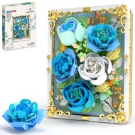 Flowers Toys Building Sets for Adults, Home Office Decor Flower Frame Art Wall Building Toys, Christ