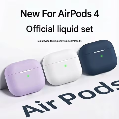 Case For Airpods 4 Protective Cases For Airpods 4 4th Generation 2024 Cover New Silicone TPU Funda F