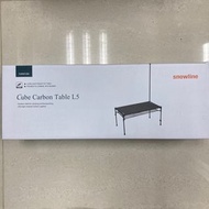 全新現貨🇰🇷 韓國製 Snowline  戶外碳纖維 X 鋁合金摺枱 Cube Carbon Table L5 Black 露營枱 camping table