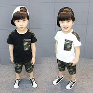 SET BAJU DAN SELUAR BUDAK LELAKI/TSHIRT PENDEK CORAK ASKAR