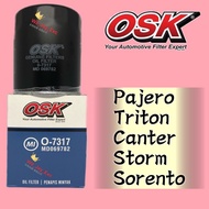 OSK O-7317 MITSUBISHI OIL FILTER O-7317 PAJERO,TRITON,CANTER,STORM,SORENTO 2.5CC CRDI,STAREX 2.5Cc