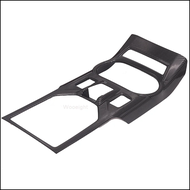 Xuming กล่องเกียร์แผงปลอกคอกันสุนัขเลียตัดแต่งคาร์บอนไฟเบอร์สไตล์เงินสติกเกอร์ภายในรถสำหรับ Subaru X