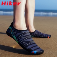 Hiker รองเท้าใส่ว่ายน้ำสำหรับผู้ใหญ่ทุกเพศ,รองเท้าลุยน้ำดำน้ำสำหรับคู่รักชายหญิงรองเท้ากีฬาใส่เดินเล่นริมชายหาดรองเท้าแตะยางตาข่ายกันลื่นแห้งเร็วถุงเท้าแพลตฟอร์มขนาด35-46