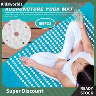 [kidsworld1.sg] 100pcs Plastic Lotus Acupressure Yoga Mat Spikes Pilates Cushion Pad Needle