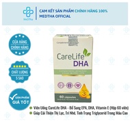CareLife DHA Pills - Supplement EPA, DHA, Vitamin E, Help Improve Memory and Vision (Box of 60 Pills