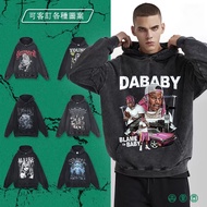 DaBaby Washed Hat t American Retro Printed Sweatshirt Hooded Trendy Can Customize Patterns Dropped S