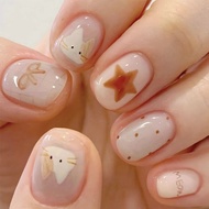 Hand-Weared Nails High-End Feeling Pure Hand-Made Cute Butterfly Manicure Nails Wearable Nails 2026.