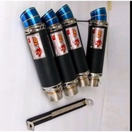 Exhaust Open pipe Red leo 51mm Canister only universal