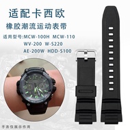 Suitable for Casio MCW-100H 110H W-S220 Watch Strap WV-200 HDD-S100 AE-200W