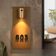 Vertical gold 3D Unit Number Signage home foyer decoration Customized Unit Sign door sign with induc