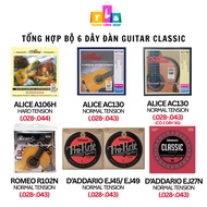Alice AC130 A106 AC136 Romeo R102N D'addario EJ27N EJ45 EJ49 Classical Guitar String Set