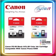 CANON PG-89 PG 89 PG89 Black / CL-99 CL 99 CL99 Color Ink Cartridge-Suitable For Canon E560/E560R