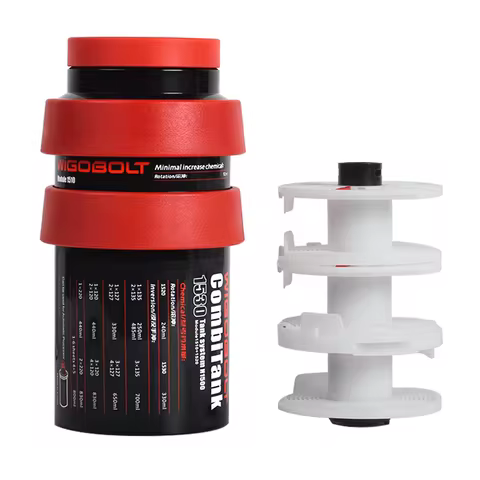 eTone Professional 120 135 35mm 4x5 Film Developing Tank 3 Spiral Reels for B&W Film Negative Darkro