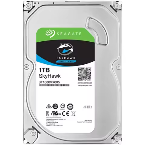Seagate SkyHawk 1TB Internal Hard Drive HDD 3.5 Inch SATA HDD 5900rpm 64MB ST1000VX005 Cache