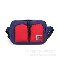 Ben Davis สไตล์ญี่ปุ่นสไตล์ใหม่ Casual Men's Women's Chest Bag กระเป๋าคาดเอวอินเทรนด์การออกแบบอินเทร