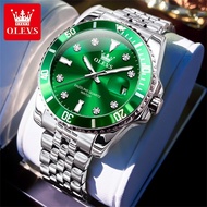 OLEVS  watch for men waterproof 2024  formal   original gift set for men stainless steel strap  watc