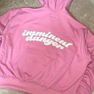 Imminent Danger Zip Up Hoodie (Pink)