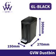 GVW Tong Sampah Bertutup Dapur Tong Sampah Besar Rubbish Bin Stainless Steel Dustbin Kitchen Recycle