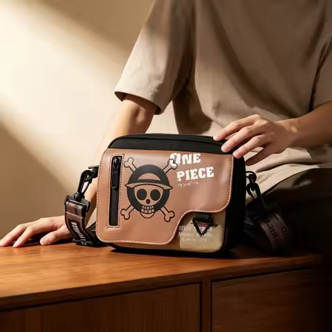 One Piece Monkey· D·Luffy Tony Tony Chopper Portgas· D· Ace Film Peripheral Shoulder Bag Boy's Fashi