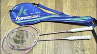🌹$999 川崎KAWASAKI羽毛球2粒2支拍網球拍非常輕巧